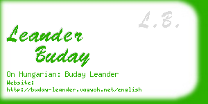 leander buday business card